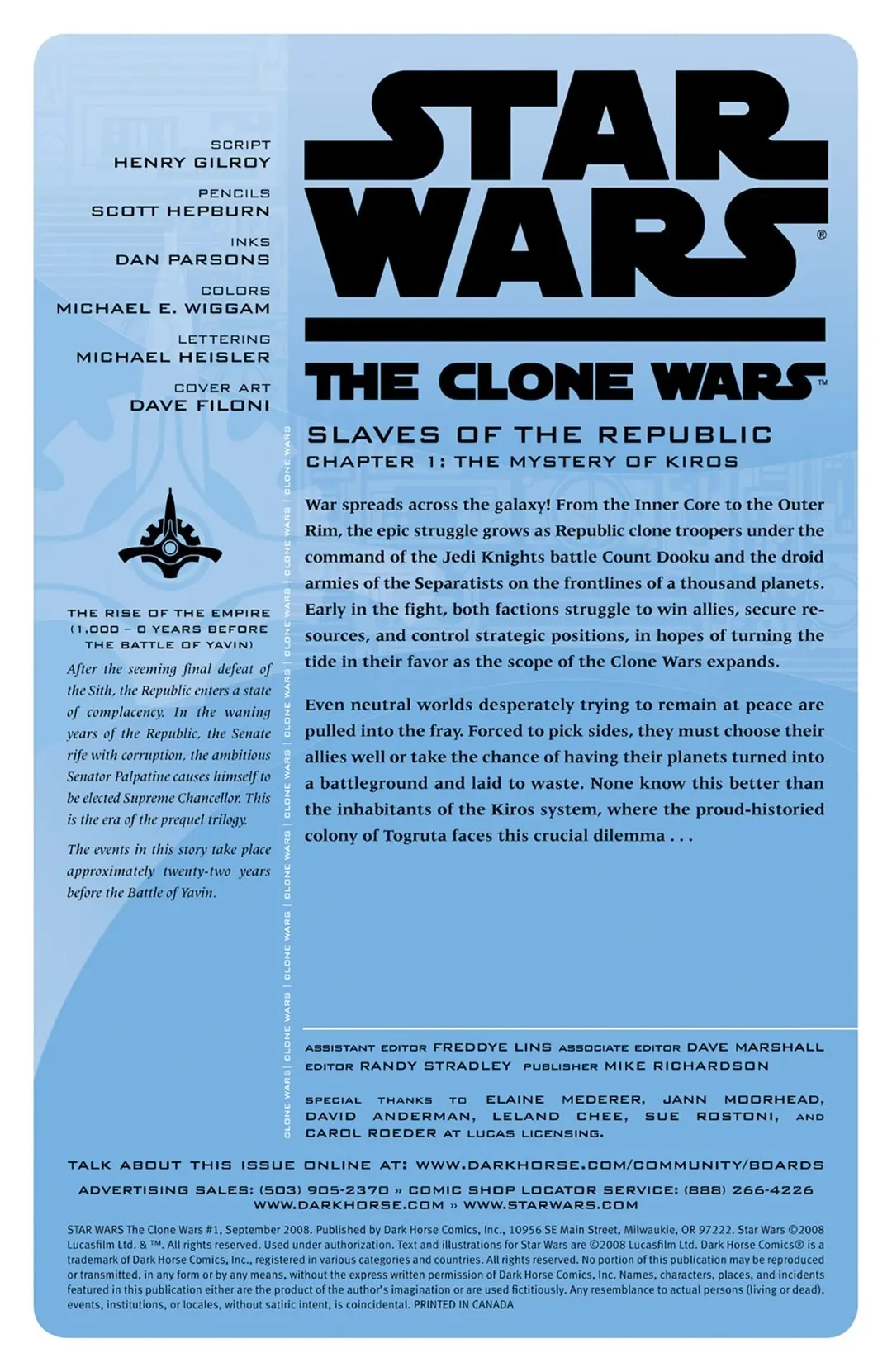 Star Wars - The Clone Wars #1 (of 12) (2008) - Page 2