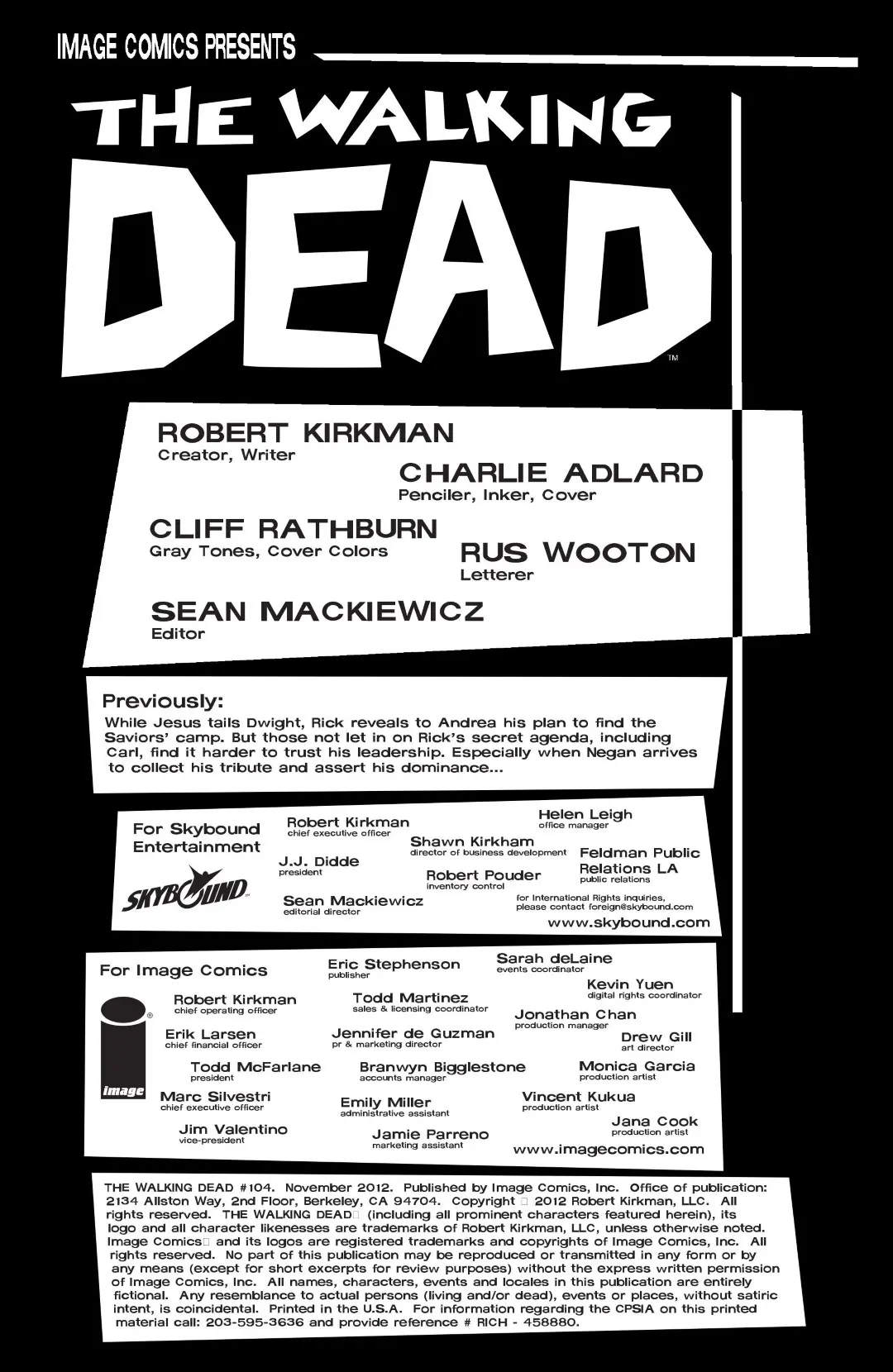 The Walking Dead #104 (2012) - Page 2