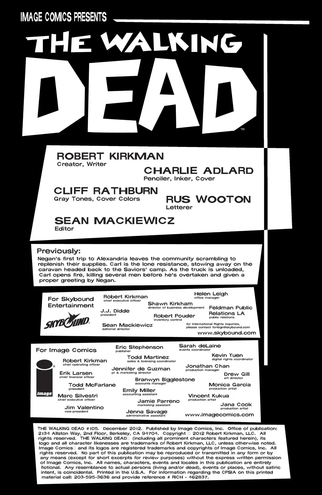 The Walking Dead 105 #1 - Page 2