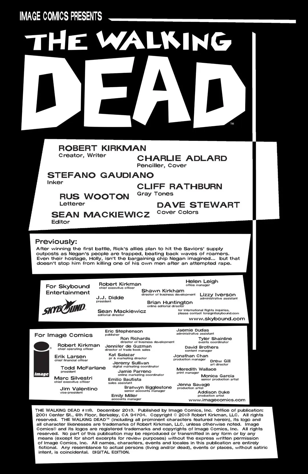 The Walking Dead 118 #1 (2013) - Page 2
