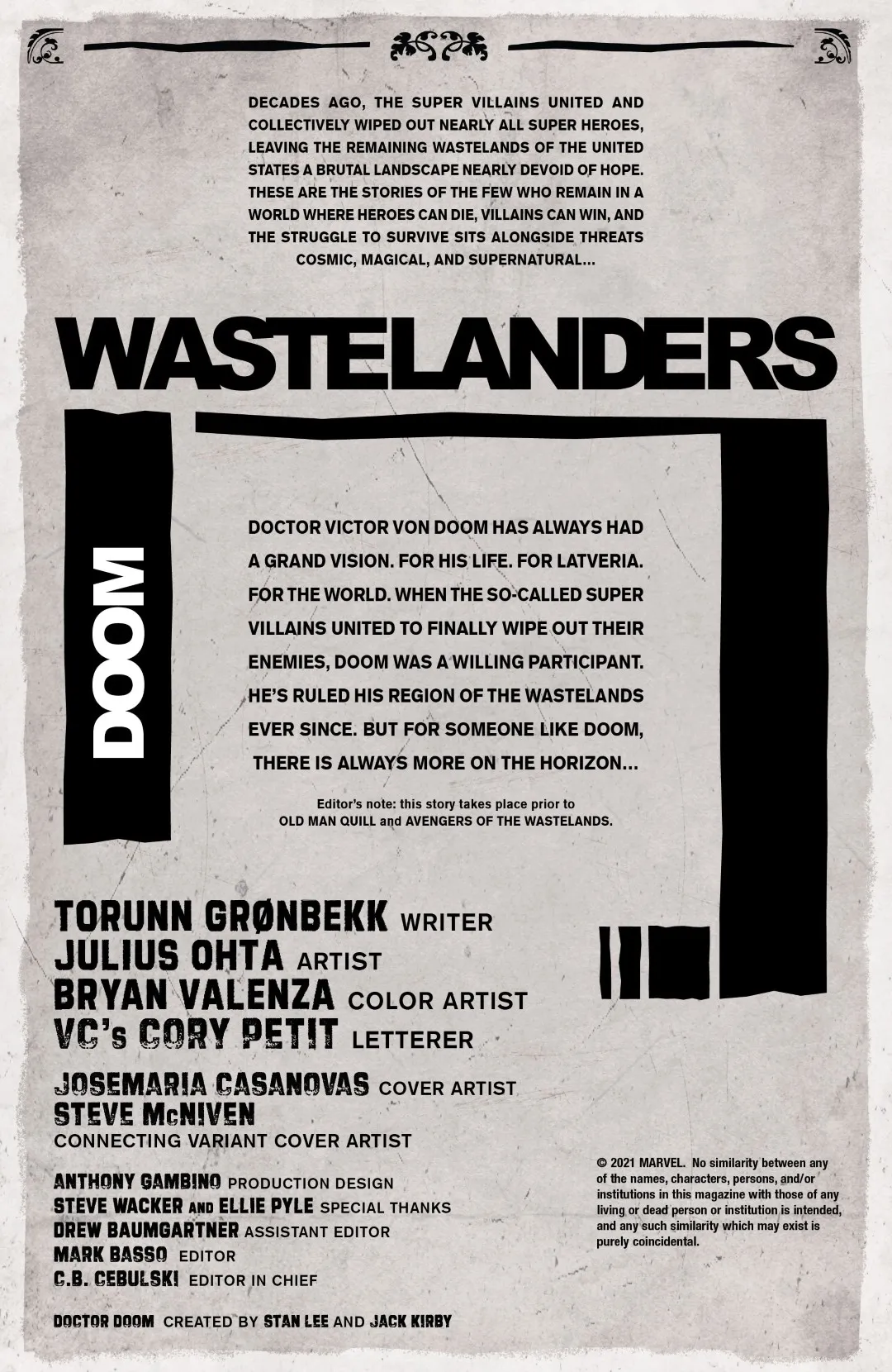 Wastelanders Doom Issue 1 (2021) - Read Free Comics Online in HD Quality page 2
