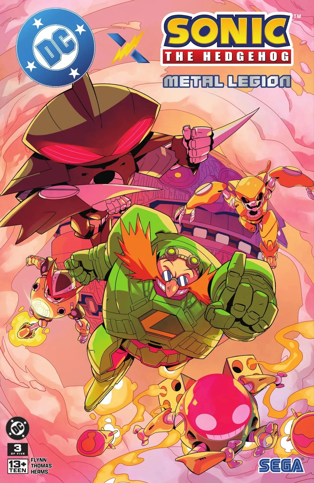 DC x Sonic the Hedgehog Metal Legion Issue 3 (2026) - Read Free Comics Online in HD Quality page 1