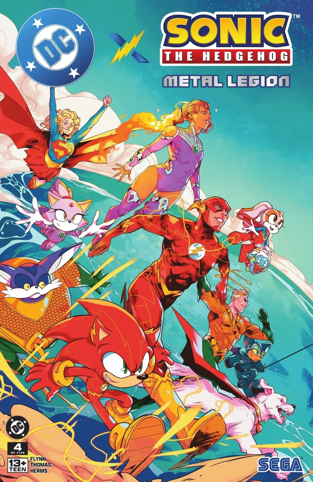 DC x Sonic the Hedgehog Metal Legion Issue 4 (2026) - Read Free Comics Online in HD Quality page 1