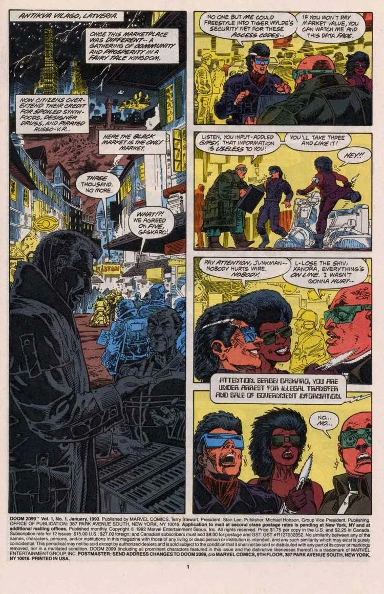 Doom 2099 Issue 1 (1993) - Read Free Comics Online in HD Quality page 2