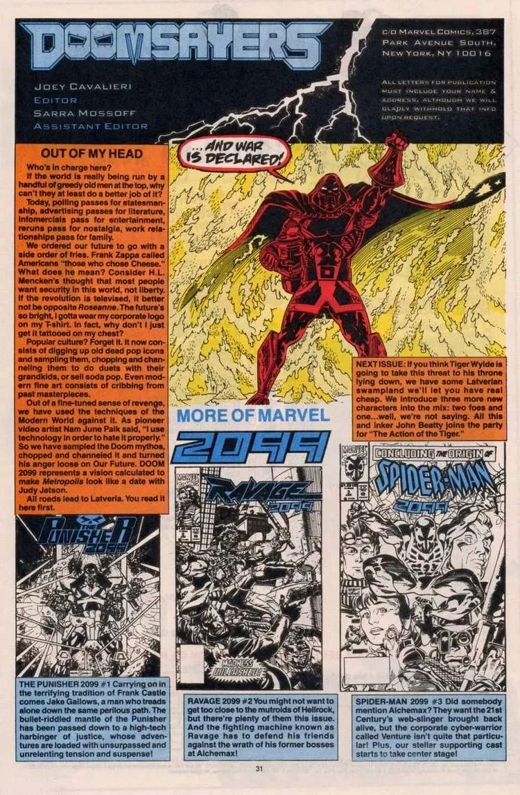 Doom 2099 Issue 1 (1993) - Read Free Comics Online in HD Quality page 25