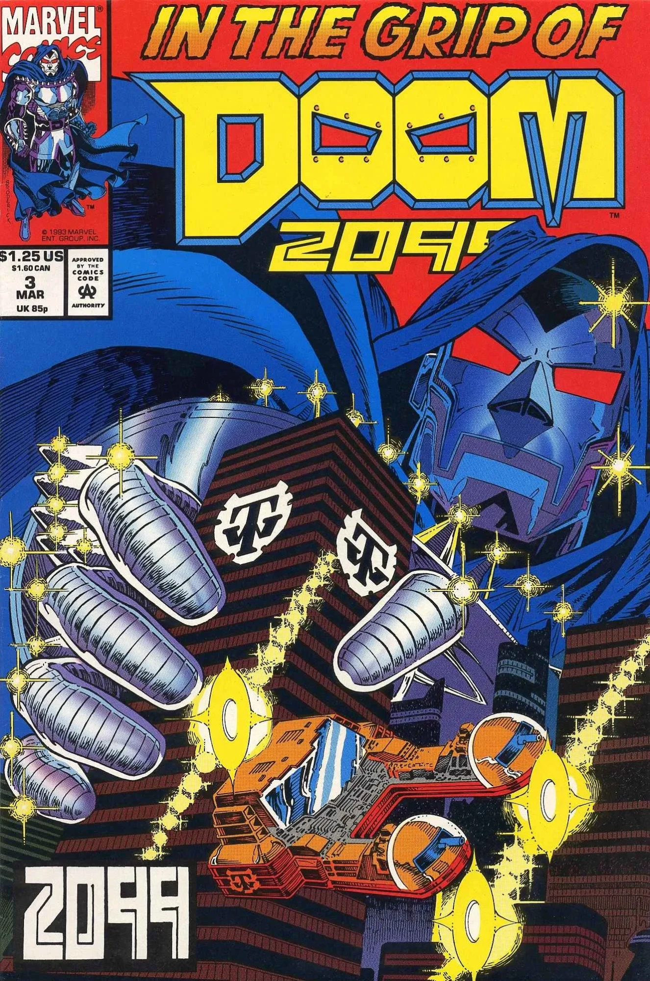 Doom 2099 Issue 3 (1993) - Read Free Comics Online in HD Quality page 1