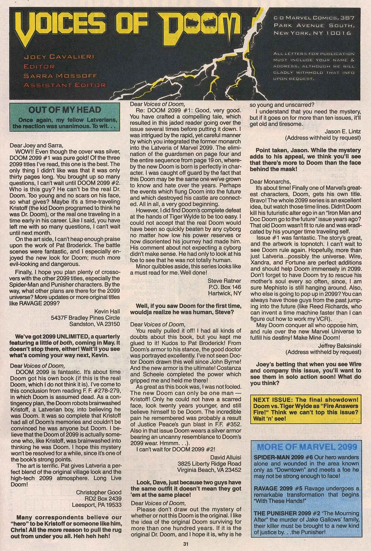 Doom 2099 Issue 3 (1993) - Read Free Comics Online in HD Quality page 27