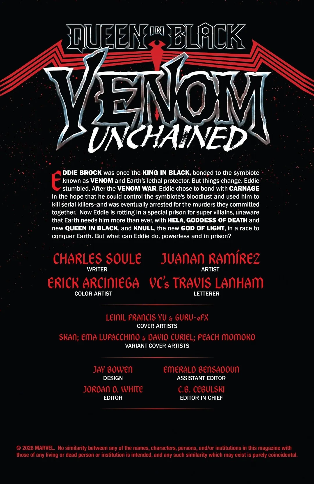 Queen in Black Venom Unchained Issue 1 (2026) - Read Free Comics Online in HD Quality page 3